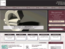 Tablet Screenshot of brainvest-sarl.com